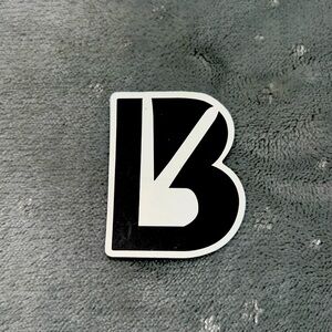 BuffBunny Black and White Logo Sticker